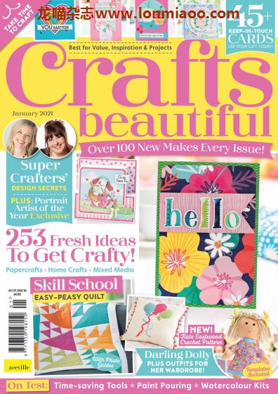 [英国版]Crafts Beautiful 手工杂志 2021年1月刊